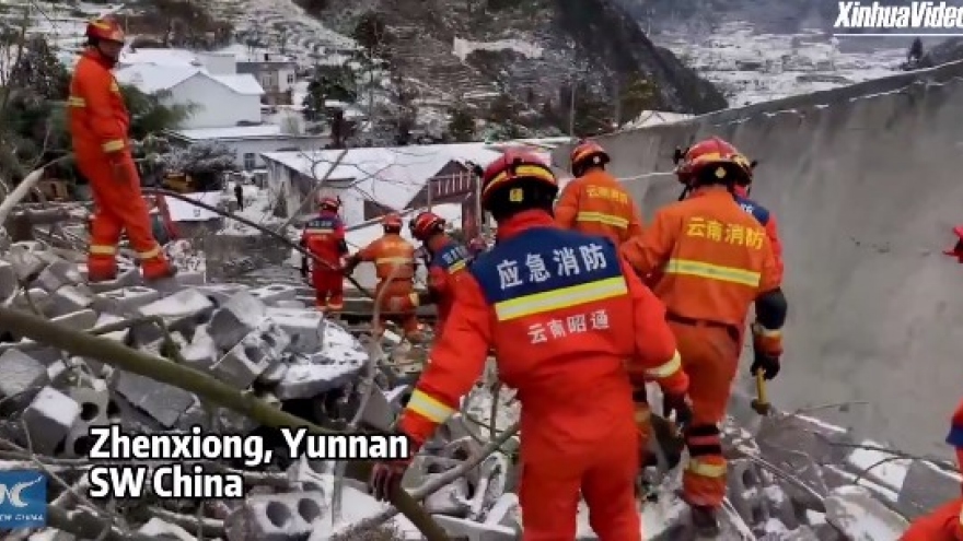 47 người bị vùi lấp trong lở đất tại Trung Quốc